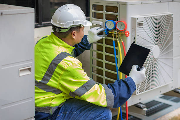 Professional Air Duct Cleaning technician working in Centerburg, OH